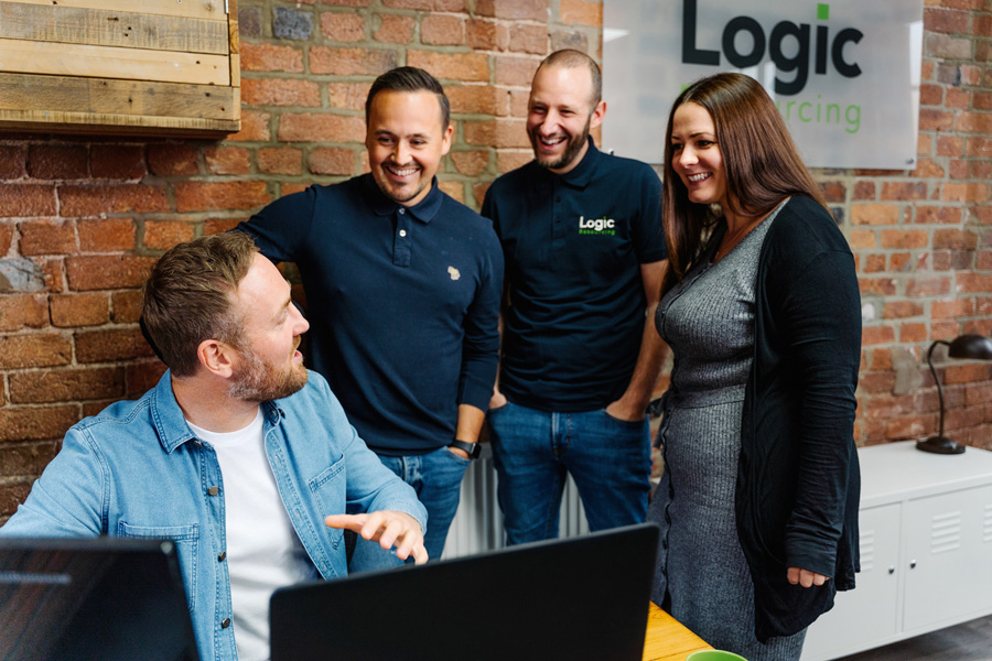 The Logic Resourcing Team in the Stoke office