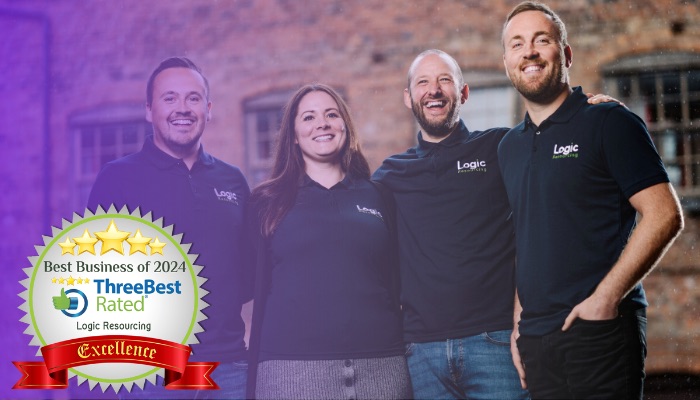 The Logic Resourcing team who have been ranked again in the Three Best Rated recruitment agencies in Stoke on Trent